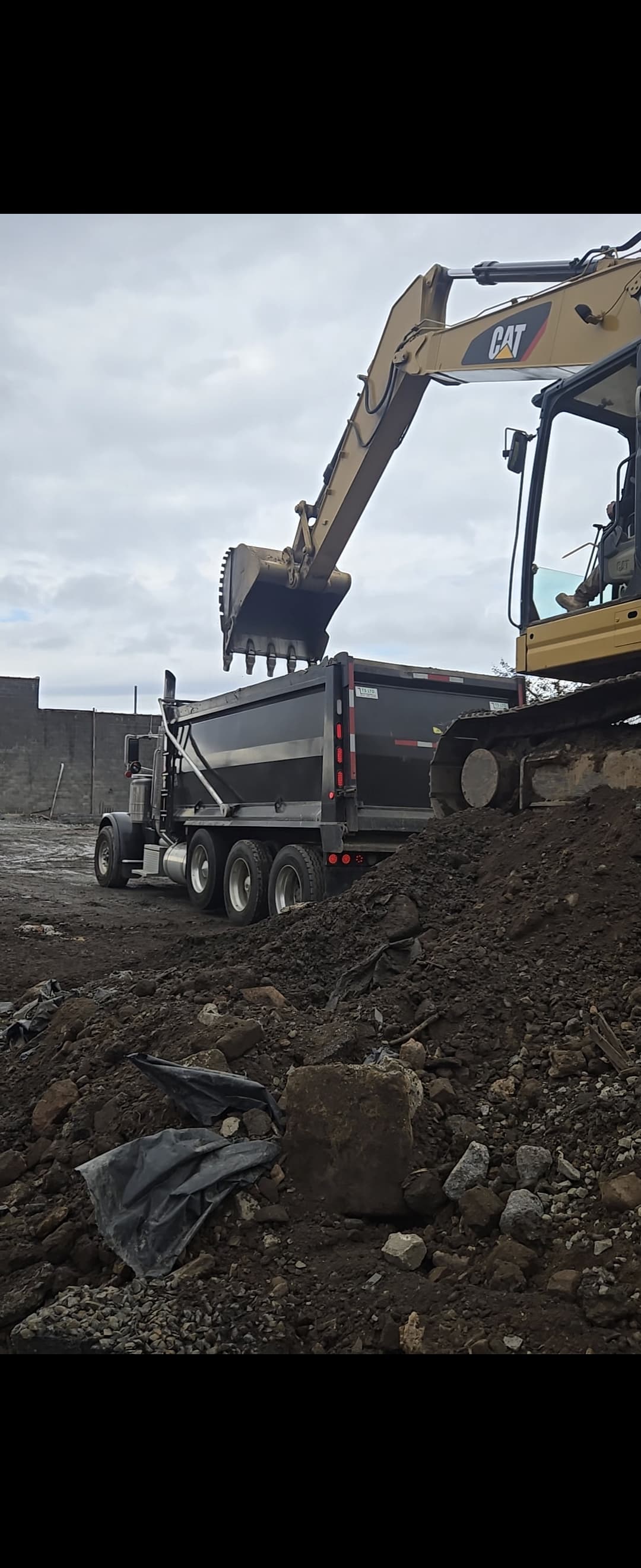 Construction workers on job site
