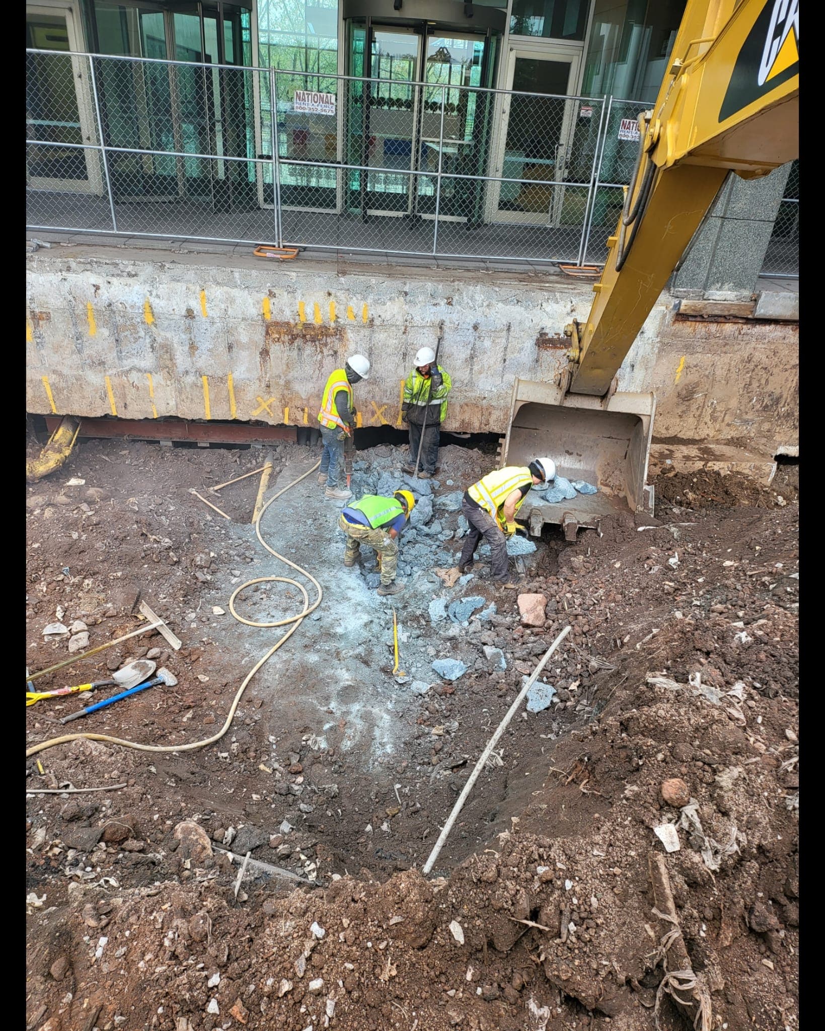 excavation team on a job site