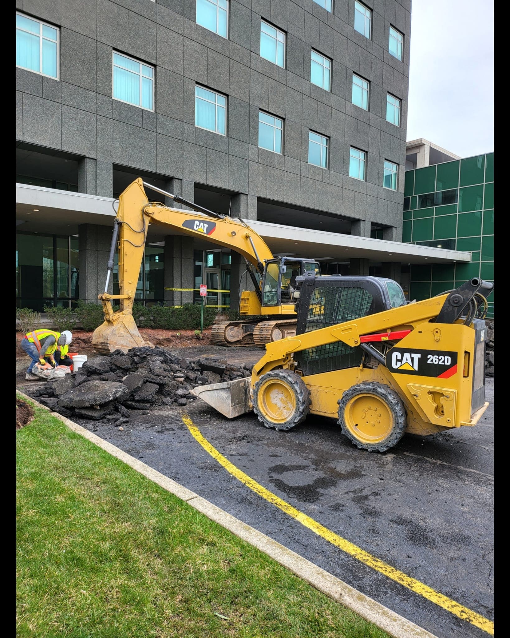front loader working on a job site